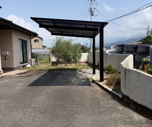 松山市　カーポート設置工事